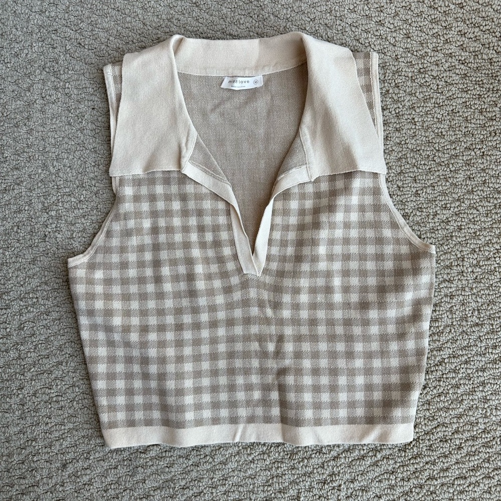 Plaid Crop Top